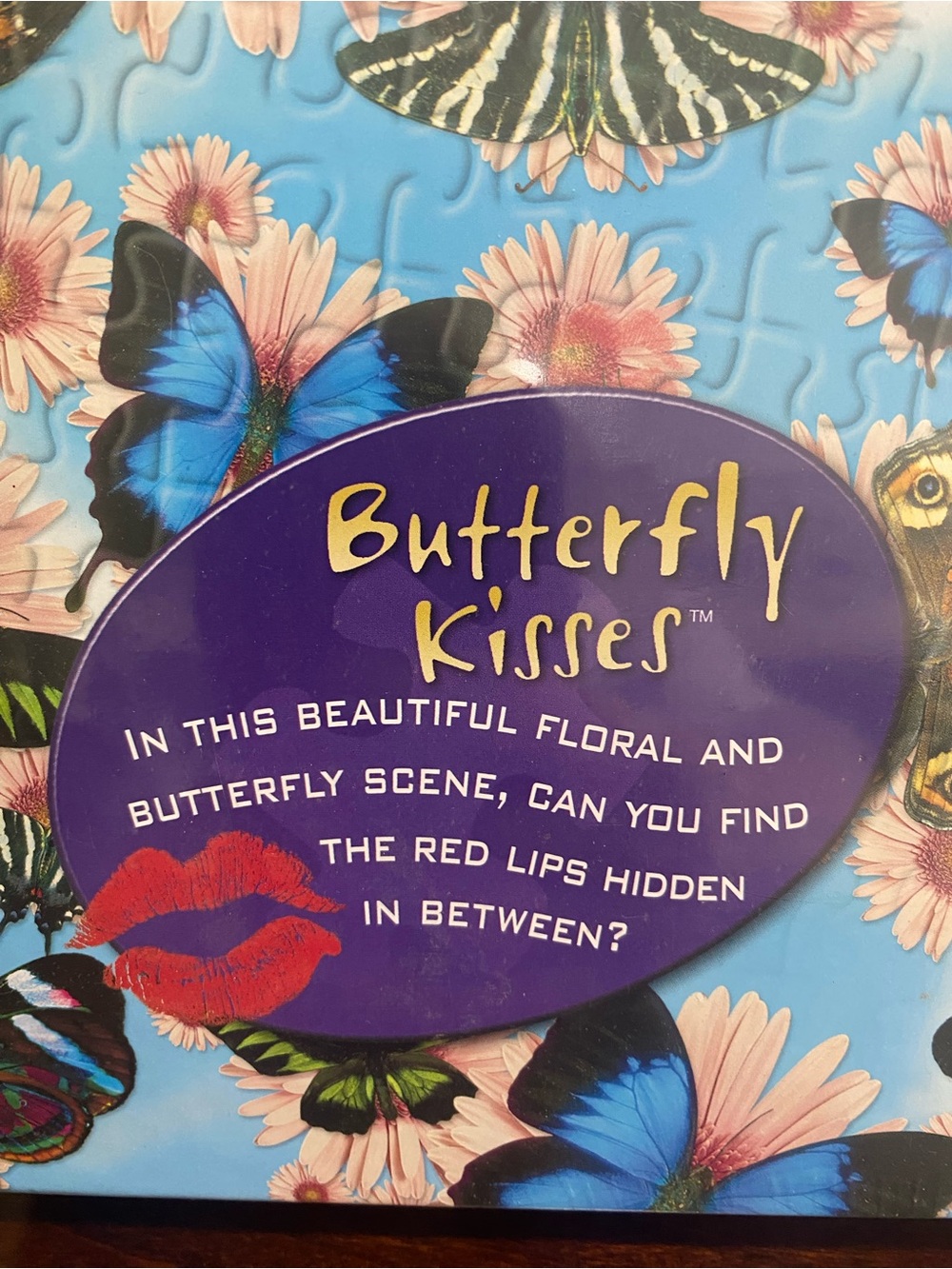 Impossibles Puzzle, BUTTERFLY KISSES 750 Piece Jigsaw Puzzle, High Difficulty - Picture 3 of 3